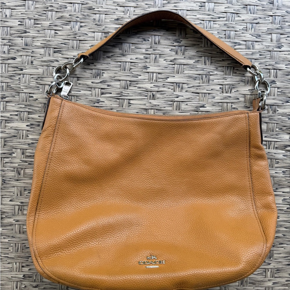 Coach Caramel Leather Shoulder Bag